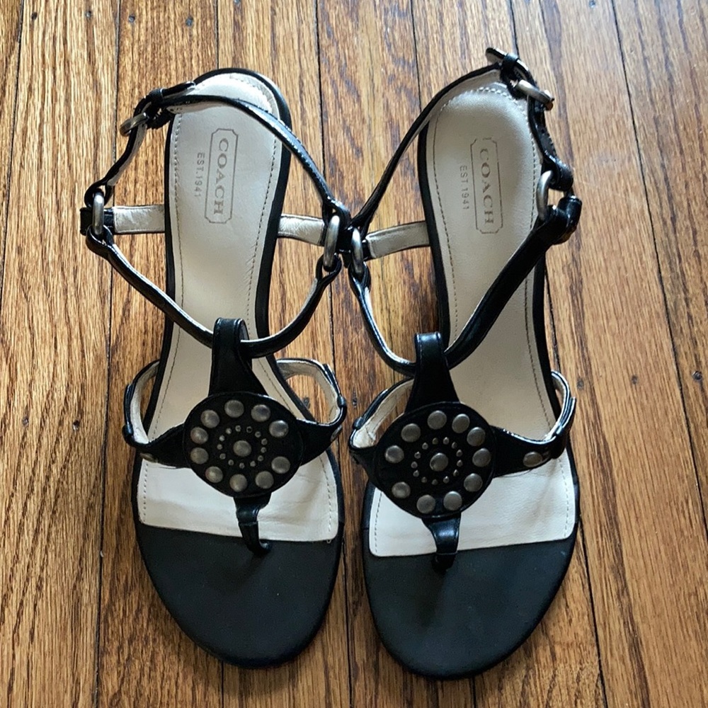 Coach wedge sandals
